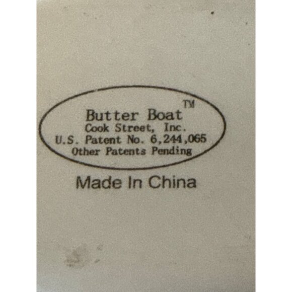 Cook Street Butter Boat Set Blueberry Patterned Ceramic Includes Extra Pieces - Picture 4 of 6